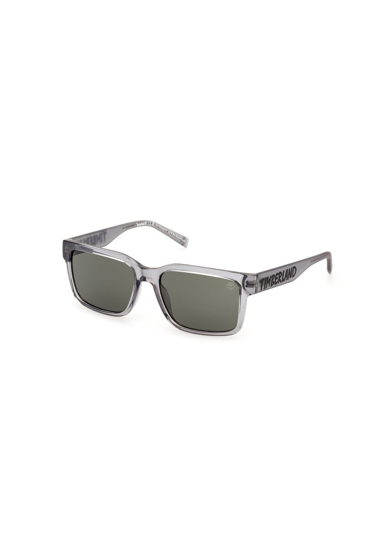 Timberland Boys Rectangular Shape  Sunglasses TB0001220N54 Lens Size: 54 Millimeter - Shiny Grey - Image 1